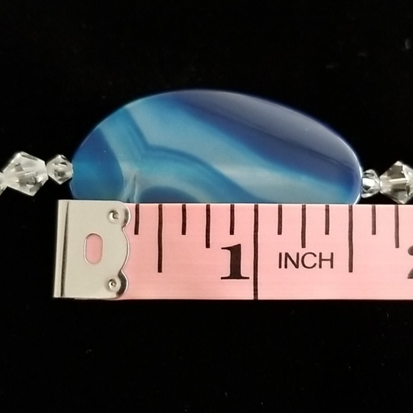 Blue Semi-Precious Stone Necklace - Picture 6 of 6